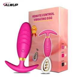 Anal Vibrador Butt Butt Plugs Prostate Massager Sem Fio Controle Remoto Plug Mercadorias íntimas Adultos Sexy Erótico Brinquedos Para Homens Gay