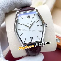 New 42mm Malte 82131 / 000P-9764 الآسيوية 2813 Automatic Mens Watch 82131 حالة الصلب الأبيض الطلب الجلود حزام جلد عالي الجودة الساعات Pure_Time E131A (1)