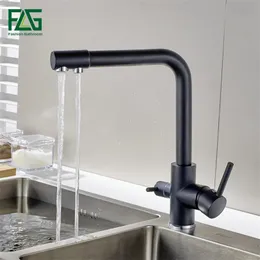 FLG Filter Kitchen Faucets Deck Mounted Mixer Tap 360 Rotation With Water Purification Features Mixer Tap Crane For Kitchen Sink T200423