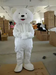 White Polar Bear Mascot Costume Halloween Christmas Fancy Party vegetable Cartoon Character Outfit Suit Adult Women Men Dress Carnival Unisex Adults