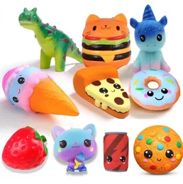 Jumbo Toys Kawaii Fries Panda Squishy Cake Deer Milk Squeeze игрушки медленно поднимающиеся крема -ароматические антистрадающие детские детские детские игрушки F0817