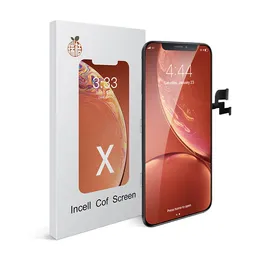 Wysokiej jakości RJ dla iPhone'a X LCD Wyświetlacz Incell LCD Ecran Touch Panele Digitizer Kompletny zamiennik montażu