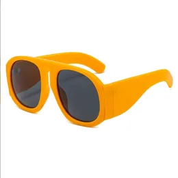 Nuevas gafas de sol cuadradas de gran tamaño para mujer y hombre, Gafas de sol de moda para mujer, diseñador de marca, Vintage, negro, amarillo, 17 colores, Gafas Oculos UV400