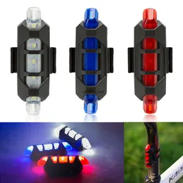 Bicycle Bike Rear Light USB Chargeable Safety Warning Light Waterproof LED Bicycle Light Mountain Bike Taillight Tail Lamp