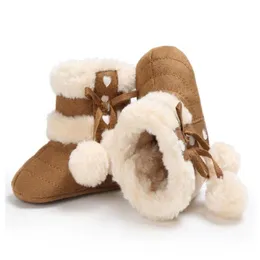 New Style Boots Baby Boots Inverno rec￩m-nascido Baby Shoes Crian￧as meninos e meninas Botas de neve quentes infantil deslizamento pr￩-caminh￣o cal￧ados de crian￧a tamanho 11cm-1244t