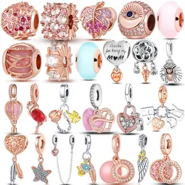 925 Gümüş Fit Pandora Charm 925 Bilezik Infinity Love Shape Hediye Takıları Set Set Diy İnce Boncuk Takı