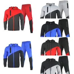 2022 Designer Thin Mens Sportswear Tech Fleece Pants Tracksuit Sportwear Pant Tracksuits Lossa One Zip Men med panelerade m￶nster Sweatpants Storlek f￶r Man Woman M-XXXL
