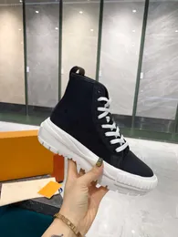 Nya kvinnor Luxury Designers Squad Sneaker Boots Lady High Top Chunky Casual Shoes Size US 5-9