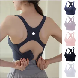 LL-BR250 Women Yoga Outfits Summer Vest Girls Running Trainer Sport Bra Ladies Casual Adult Sportswear Exercise Underwear Fitness Wear Fast Dry