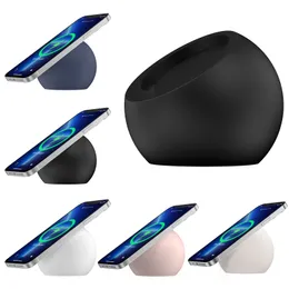 Portable Ball Shape Magnetic Silicone Charging Holder Stand for Magsafe Apple IPhone 13 Pro max 12 mini Fashion Magnet Wireless Charger Dock Station Holder