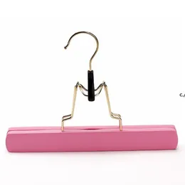 Pant Hangers Hooks Rack Wooden Skirt Trousers Non-slip Wood Collection Slack Hanger Pants Hair Extensions Hanger bysea CCE13821