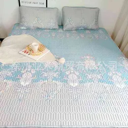 Thailand Latex Mat Three Piece Set Air Conditioning Soft 1,8m Bed Washable Foldbar Summer Ice Silk Housel