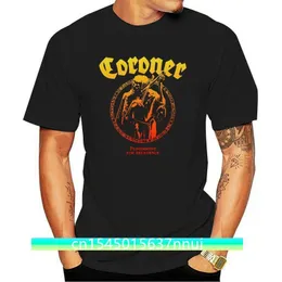 Decadence için Coroner Ceza Metal Rock Tshirt Mens Tee Pamuk Tshirt Moda Tişört Üst Tee 220702