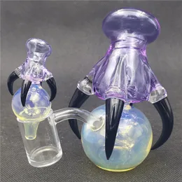 Bongo de vidro de vidro Bongs Dragon Garra forma de tubulação de cachimbo de 10 mm de orvalho articulação feminina borbulhbong Craftbong