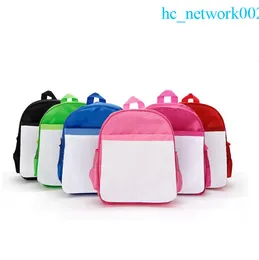 Sublimation Blanks Schoolbag School Supplies Children Kids Backpacks Kindergarten Polyester DIY Book Bag DHL/UPS