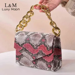 Evening Bags Serpentine Clutch Evening Bag Women Retro Designer Bag Small Chain Luxury Wedding Party Purses and Handbags Sac Femme X425h 220318