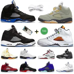 2023 Jumpman 5 5s Mens Retro Basketball Shoes Easter Concord Bluebird Oreo Racer Blue Raging Bull Jade Horizon Shattered Backboard Wings Sail Men