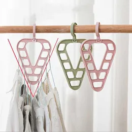 Magiska multifunktionella babydukhängare triangulära 9-håls plaststödkläder rack arrangör Torka krok Savare hängande rack