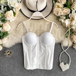 Bustiers Corsets مثير نساء مشد مشد bra bra أسود أبيض دفع Bralet أعلى ليلة النادي حفلة اقتصاص topbustiers topbustiers