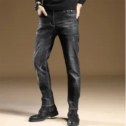 Newest Style 2020 Discount High Quality Mens Jeans Denim Black Regular Straight Stretch LJ200903