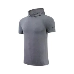 lu-6693 Sommer schnell trocknende Laufkleidung Fitnesskleidung Europäische und amerikanische Herren-Sport-T-Shirt Kurzarm-Hoodie Bitte überprüfen Sie die Größentabelle, um zu kaufen