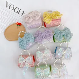 Детские кружевные луки перламула портативные сумочки для девочки бабочка