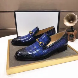 Männliche klassische Business-Männer-Kleiderschuhe 2022 Modemarke Elegante formelle Hochzeit echte Lederschuhe Männer im Büro Oxford Schuhe Größe 38-45 Mkjkk0002