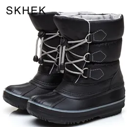 Skhek Plush Felt Boots Winter Shoes Boys Warm Childres Winter Shoes Little Girls Snow Boot