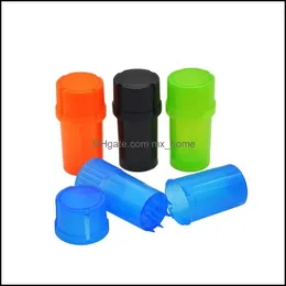 New Plastic Tobacco Spice Grinder Herb Crusher Smoking 42Mm Diameter 3Parts Accessories Drop Delivery 2021 Other Household Sundries Home G