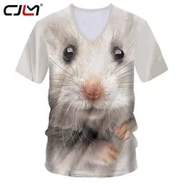 Mens Shirts Casual Animal White Mouse vneck Tshirt Drop Summer China 3D TShirt Suppliers Wholesale 220623