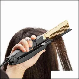 Hair Straighteners Care Styling Tools Products Electric Straightener Wet And Dry Portable Household Comb Anti-Frizz Lasting Silky Heating