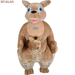 Maskot Bebek Kostüm Dev Kanguru Maskot Kostüm Yetişkin Anime Kitleri Mascotte Karnaval Kostümleri Hayvan Şişme Kanguru Maskot Kostümleri