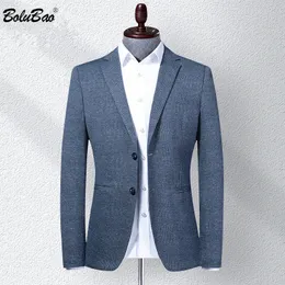 Bolubao Brand Men Blazer Coats Classic Retro Mens Vneck Suit mode Högkvalitativ tunna koreanska blazers Coat Man 201104