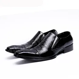 Luxury Men Dress Shoes Black Genuine Leather Shoes Man Formal Business Leather Shoes Zapatos Hombre Sizes US 6-12