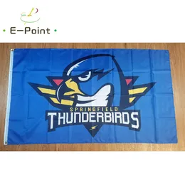 Ahl Springfield Thunderbirds Flag 3*5 stóp (90 cm*150 cm) Dekoracja banerów poliestr