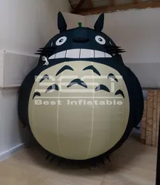 10ft japanischer Anime-Cartoon aufblasbares Totoro-Maskottchen nach Maß Niedlicher Event-Werberiese