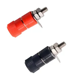 Other Lighting Accessories 4mm Banana Socket Nickel Plated Binding Post Nut Plug Jack Connector Red Black JS-910BOther