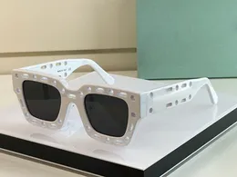 Wysokiej jakości modne okulary przeciwsłoneczne dla mężczyzn Women Collectors Edition White unisex kolekcja 8.0 Grubość okulary ramy octanowej z oryginalnym pudełkiem i obudową
