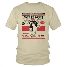 Ditt husdjursgremlins t -shirt för män 100% bomull fantastisk tshirt kortärmad gizmo 80 -tal film mogwai sci fi tee topp 220616