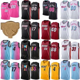 شاشة النهائيات المطبوعة كرة السلة PJ Tucker Jersey 17 Victor Oladipo 4 Gabe Vincent 2 Markieff Morris 8 Max Strus 31 Caleb Martin 16 Udonis Haslem 40 Blue Yellow