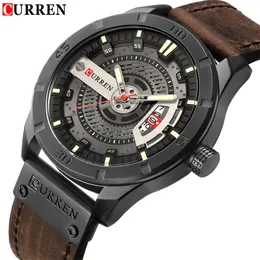 Luksusowa marka marki Curren Men Sports Sport Watches Męski kwarcowy zegar daty Man Casual Seth T nadgarstka Zegarek Relogio Masculino T200113