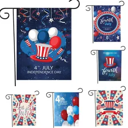 30X45 CM Banner della Giornata Nazionale Americana Bandiera dei Giorni dell'Indipendenza degli Stati Uniti Banner da giardino per cortile Bandiere da giardino per la festa nazionale di alta qualità SN4533