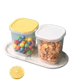 Fyrkantig förseglad förvaringslåda bakning mat mellanmål arrangör lådor frukt drick kylförvaring container multi kök containrar