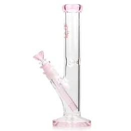 10 '' pembe Kitty Bong sevimli Nargile cam sigara KT düz tüp şeffaf tüp küçük nargile renkli ağız toptan fiyat 14 mm dişi eklem ve kase