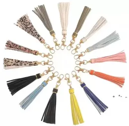 Fashion Long Leather Tassel Key Chain Ring Fringe Accessories Diy Decoration Curtain Bag Tassel Sying Accessories DE159