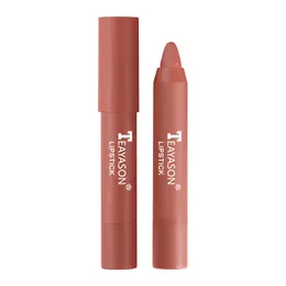 Teayason 12 färger Non-Stick Lipsticks Watertproof Sexy Red Lip Gloss Lipstick Pencil Makeup Cosmetics for Women TSLM1