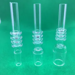 Latest Smoking 10MM 14MM 18MM Male Joint Interface Quartz Nails Replaceable Tip Straw Wig Wag Holder Bong Hookah Silicone Tube Oil Rigs High Quality DHL Free