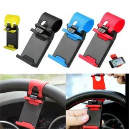 Car Steering Wheel Cell Phone Mount Holder Bike Clip Mount Stand Cradle For iPhone 13 12 11 Pro Max Samsung Xiaomi Huawei Mobile Phones