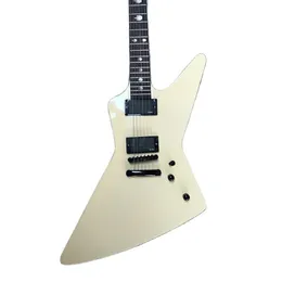 Goose shape electric guitar cream color beautiful fanger inlay made in china
