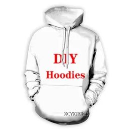Männer Frauen 3D Gedruckt DIY Casual Sweatshirt Hoodies Mode Streetwear Männer Lose Sporting 220704
